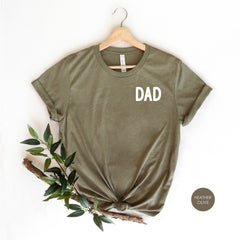 Dad Pocket T-Shirt, Minimalist Retro Style