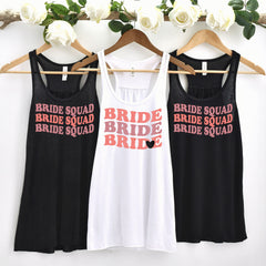 Bride Squad Shirt, Retro Bride Tank Top, Bachelorette Party Shirts, Bridesmaid Gifts, Bridal Party Shirts, Bride To Be, Bridal Shower Gift