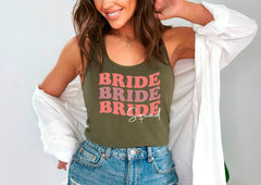 Bride To Be Tank Top, Bride Squad Racerback Tank, Wedding Day Apparel, Bride Crewneck, Bachelorette Party Shirt, Bride Gift, Bachelorette