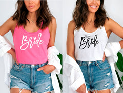Bride Tank Top, Bachelorette Racerback, Team Bride Tank Top, Bride T-Shirt, Bachelorette Shirt, Gift For Bride, Bachelorette Party Outfit