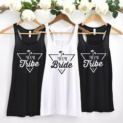 Beach Bachelorette Shirt, Florida Bride Tank, Miami Tribe Tshirt, Crewneck, Florida Tribe Shirt, Miami Bride Tank, Bridesmaid Beach Gifts