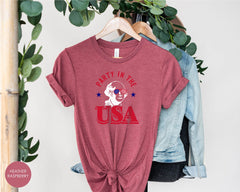 George Washington Party in the USA Shirt, Funny USA Shirt, George Washington Shades with American Flag Shirt Gift for Independence Day