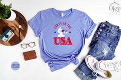 George Washington Party in the USA Shirt, Funny USA Shirt, George Washington Shades with American Flag Shirt Gift for Independence Day