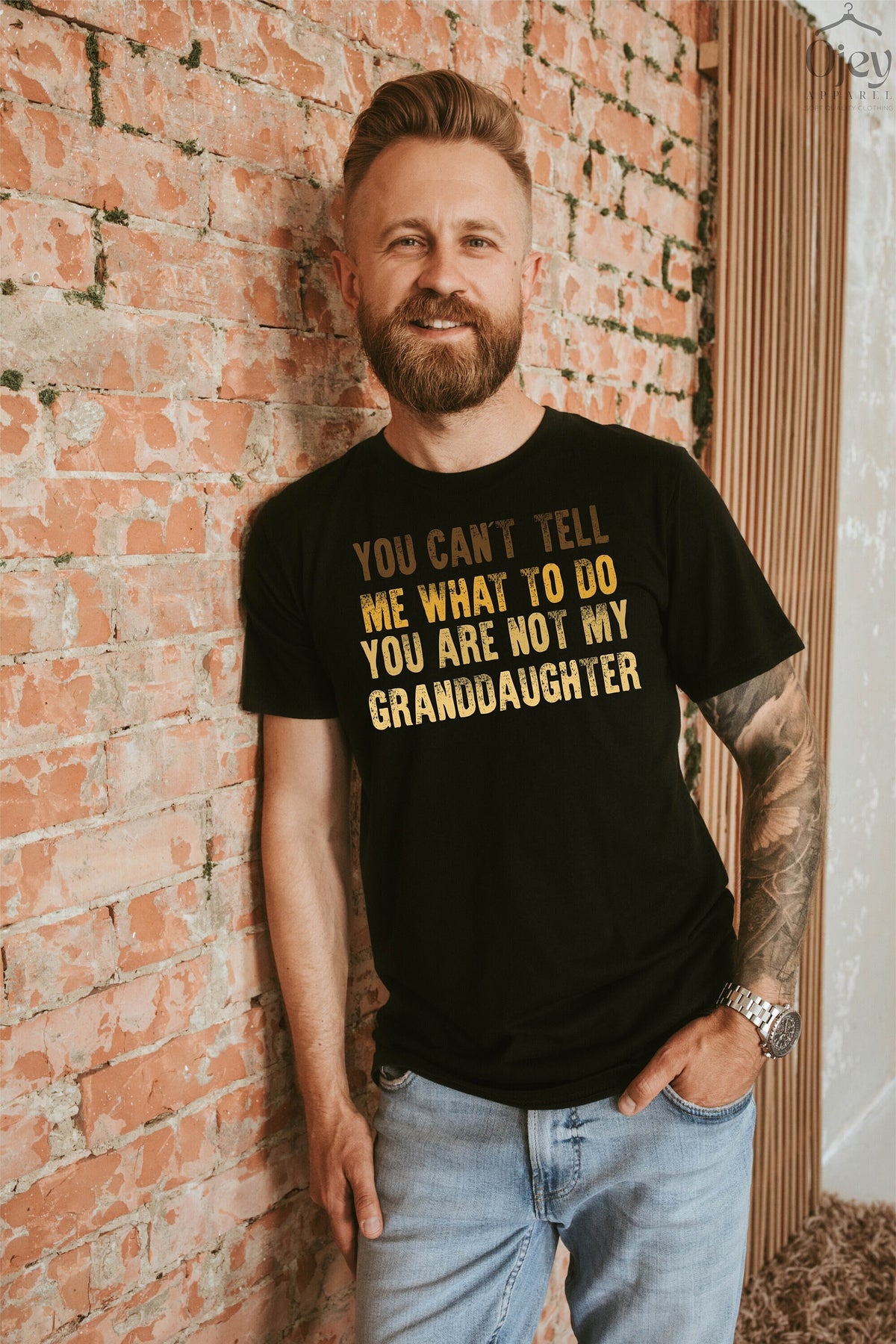 Funny Grandpa Shirt, You Can't Tell Me What To Do You're Not My Granddaughter, Grandpa Fathers Day Tshirt, Grandpa Gift From Granddaughter