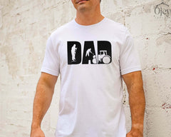 Farm Dad Shirt, Farmer Shirt Men, Farmer Gift Dad, Father's Day Shirt, Retro Dad Tee, Farming Tshirts For Father, Gifts From Daughter To Dad