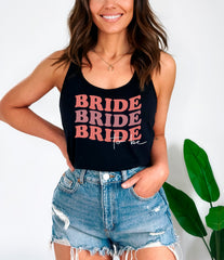 Bride To Be Tank Top, Bride Squad Racerback Tank, Wedding Day Apparel, Bride Crewneck, Bachelorette Party Shirt, Bride Gift, Bachelorette