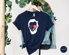 Abraham Lincoln Shades of America, Abraham Lincoln Shirt, American Flag Shades, Funny Abraham Lincoln Presidential Gift, Gift for History