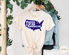 Proud to be an American Independence Day Shirt, 4th of July Shirts, Patriotic Shirt, American Shirt, Proud American Red White and Blue Shirt