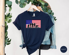 US Army Flag Shirt, US Army Shirt with Stars and Stripes, 4th of July Shirts, Military Shirt, Veteran Shirt, Patriotic Shirt, Army Family