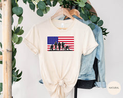 US Army Flag Shirt, US Army Shirt with Stars and Stripes, 4th of July Shirts, Military Shirt, Veteran Shirt, Patriotic Shirt, Army Family
