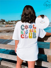 Big Sister Shirt, Big Sis Club T-Shirt, Gift for Big Sister, Big Sister Announcement Gift, Funny Toddler/Adult Shirts, Big Sis Tee