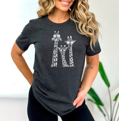 Giraffe Shirt, Animal Lover, Zoo Shirt, Sarcastic Tee, Funny Giraffe Shirt, Comic Giraffe Shirt, Giraffe Reader Gift, Funny Gift for Her,