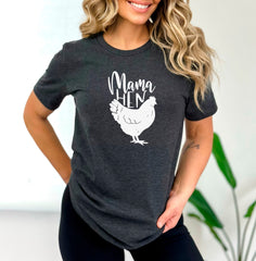 Mama Hen Shirt, Hen T-Shirt, Chicken T-Shirt, Farmer Girl Tee, Chicken Mama Shirt, Gif for Farmer, Farming T-Shirt