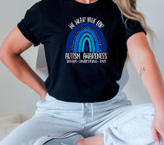Autism Awareness Shirt for Mothers, We Wear Blue for Autism Awareness, Autism Awareness Gift, Autism Mom Shirts, Autism Shirt for Teacher