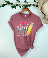 First Day of School Shirt, Back to School T-Shirt, Teacher Shirts for Back to School, Teacher Shirt Gift