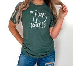 Teacher Shirts, T is for Teacher, Teacher Gift Shirt, Teacher Appreciation Gift, Teacher Shirt for Women, Teacher Tee, Teacher Appreciation