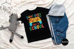Game Over Back To School Shirt, First Day of School Outfit, Kids Back To School TShirt, Funny Teacher Shirt, First Grade Shirt, Teacher Gift