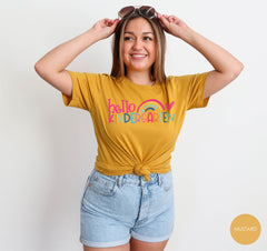 Hello Kindergarten Rainbow Tshirt for Teachers, Staff and Students, Kindergarten Teacher Shirt, Kindergarten School Shirt, Back To School