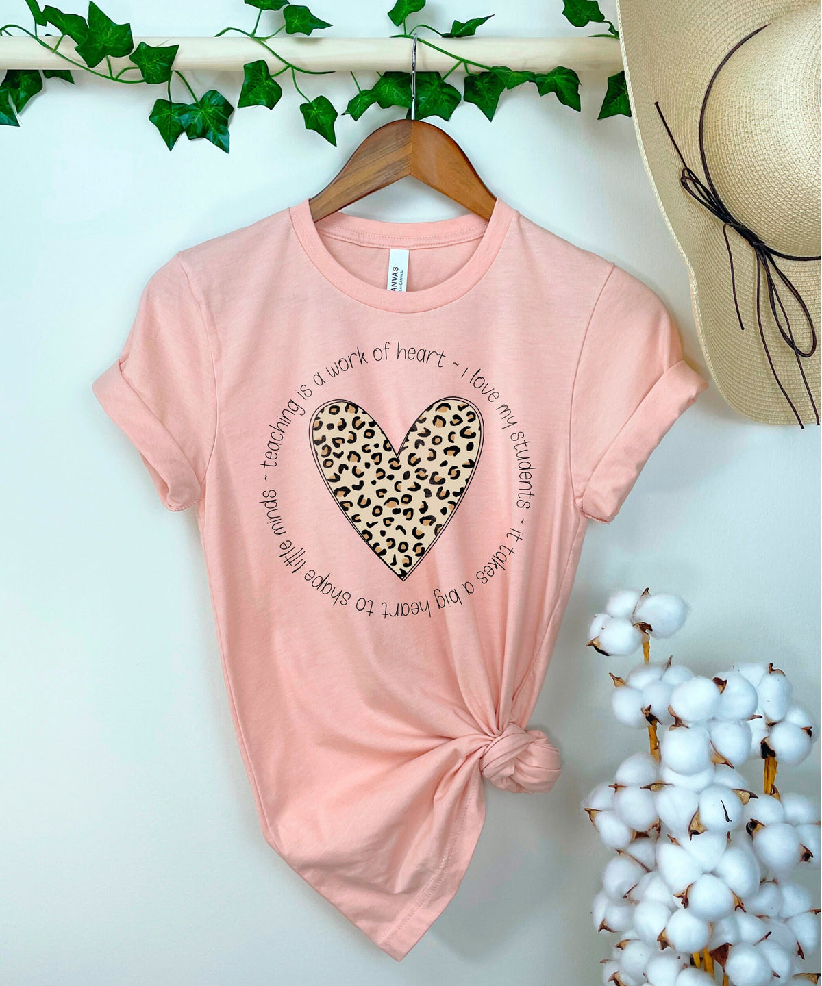 Teacher T-Shirts, Teaching is a Work of Heart, Back to School Teacher Shirt, Teacher Appreciation Gift, Elementary Teacher Shirt