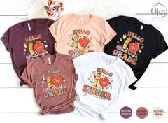 First Grade Back To School Shirt, Custom 1st Grade, 2nd Grade, 3rd Grade, Kindergarten and Pre K Shirts for Teachers, Students and Parents