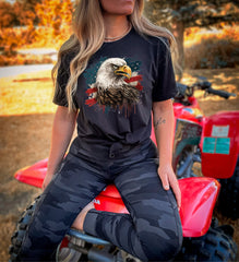 American Eagle Shirt, Patriotic T-Shirt, Bald Eagle Shirt, 4th of July Outfit, Freedom Crewneck, American T-Shirt, Independence Day Gift