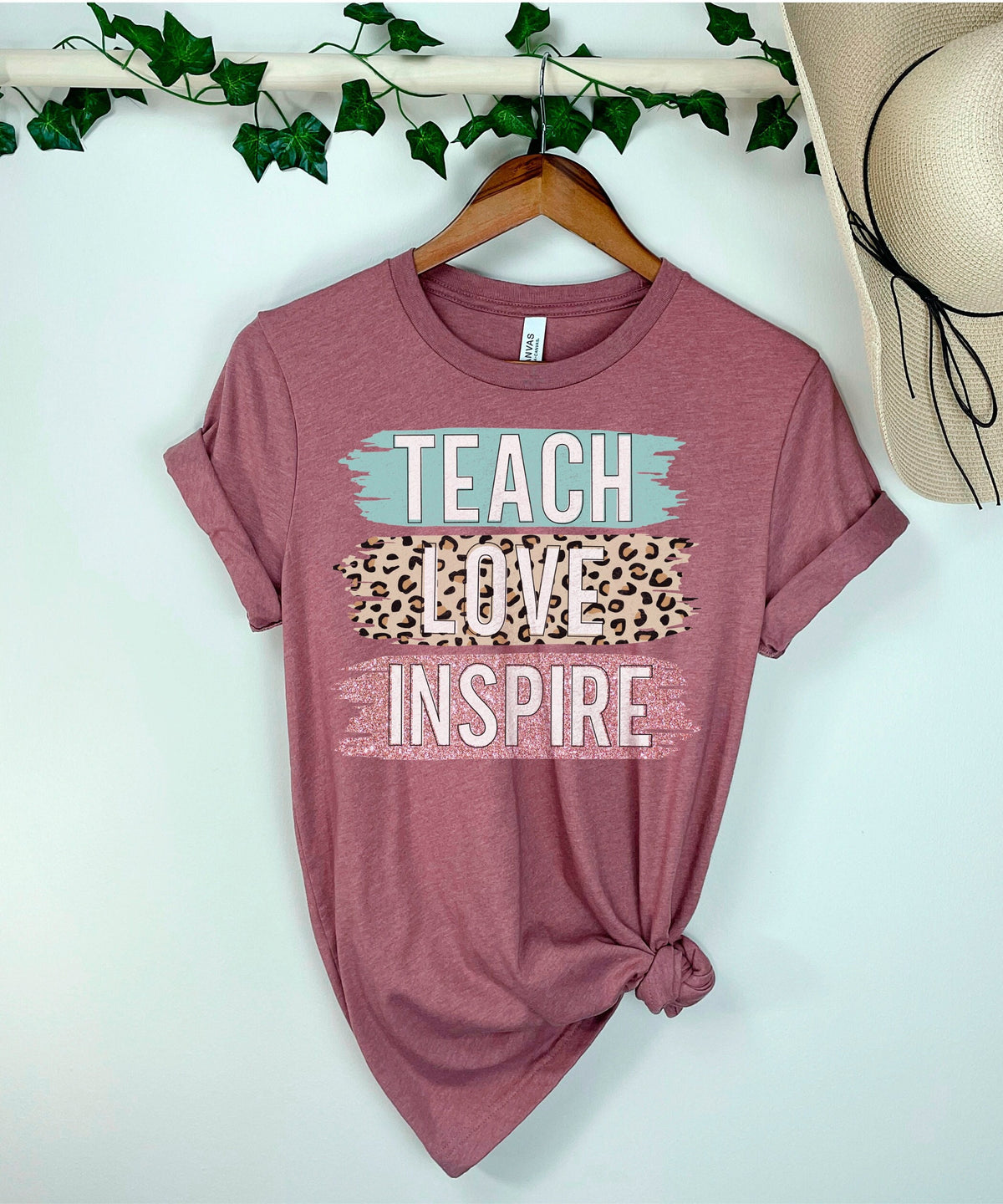 Teach Love Inspire Teacher Shirt, Back to School T-Shirt, Gift for Teachers, Teacher Inspire Shirt, Teacher Life Shirt