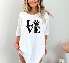 Dog Mama TShirt, Dog Mom Shirt, Dog Love Paw Shirt, Dog Paw Shirt, Gift for Dog Lover, Dog Shirts for Women, Dog Day Shirts, Cute Dog Shirt