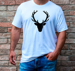 Deer Head Shirt, Deer Shirts For Men, Christmas Deer Shirt,  Family Deer Tee, Christmas Deer Gift Shirt, Camping Shirt, Deer Christmas Shirt