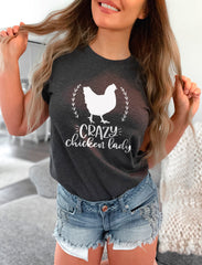 Crazy Chicken Lady Shirt, Chicken Lover Shirt, Chicken Mom Shirt, Farmer Shirt, Chicken Farmer Shirt, Chicken Lover Gifts