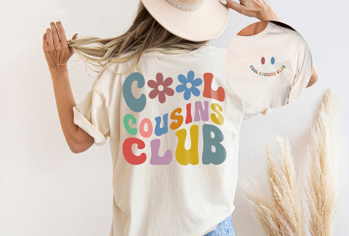 Cousin Shirts, Cool Cousins Club Shirt, Cousin Shirt Gift, Retro Cousin T-Shirts, Cousin Crew Shirts, Gift for Cousin, Family Shirts