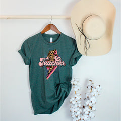 Retro Teacher Shirt, Back to School Gift, Rock n Roll Teacher Shirt, Leopard Teacher Tees, Teacher Appreciation Gift