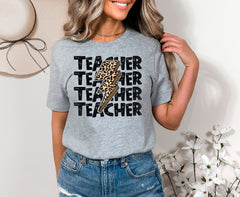 Retro Teacher Shirt,  Leopard Lighting Teacher Tee, Cool Teacher Shirt, Back to School Gifts, Teacher Appreciation Gift, Gift from Student