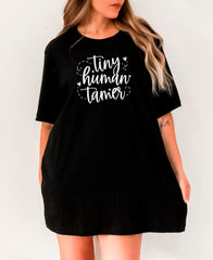 Teacher Shirts-Teacher Tshirts-Tiny Human Tamer Shirt-Teacher Women Shirt-Gift for Teacher-Gift Appreciation Week Tee-Teacher Gift Shirt