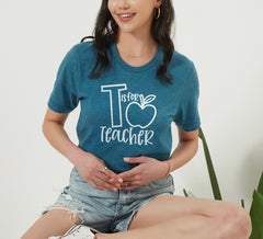 Teacher Shirts, T is for Teacher, Teacher Gift Shirt, Teacher Appreciation Gift, Teacher Shirt for Women, Teacher Tee, Teacher Appreciation