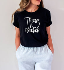 Teacher Shirts, T is for Teacher, Teacher Gift Shirt, Teacher Appreciation Gift, Teacher Shirt for Women, Teacher Tee, Teacher Appreciation