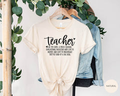 Teacher Shirts, Teacher, Teacher Definition Shirt, Teacher Women Shirt, Gift for Teacher Gift Appreciation Week, Christmas Gift for Teacher