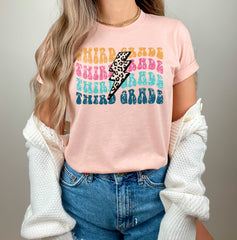 First Grade, Pre K, Kindergarten, Custom Back to School Shirts, Retro Teacher Shirt, First Day Of School Shirt for Teachers, Parents & Kids