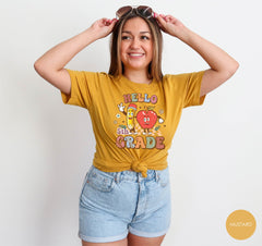 First Grade Back To School Shirt, Custom 1st Grade, 2nd Grade, 3rd Grade, Kindergarten and Pre K Shirts for Teachers, Students and Parents