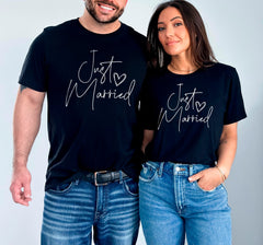 Just Married Shirts, Couples Shirts, Newly Married Gift, Honeymoon Shirts, Matching Couple Shirts, Bridal Shower Gift, Wedding Party Shirts