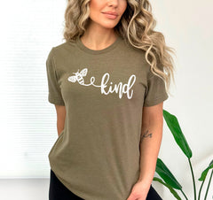 Bee Kind Shirt, Be Kind Shirt, Bee Shirt, Kindness Shirt, Gift for Teacher, Birthday Bee Shirts, Be A Nice Human Shirt, Gift for Her Shirt