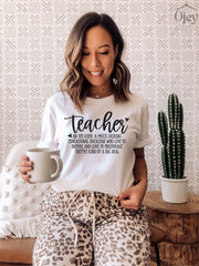 Techer Definition Shirt, Gift for Teacher, 2nd Grade Teacher Shirt, English Teacher Shirt, Teacher Appreciation Shirt, Teacher Birthday Gift