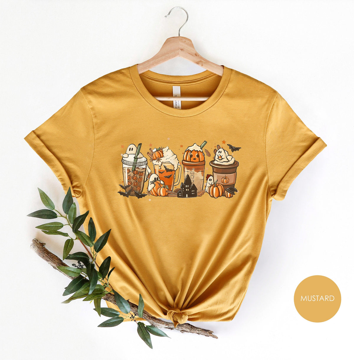 Fall Pumpkin Spice Shirt, Halloween Coffee Shirt, Pumpkin Spice Tee, Coffee Lover Gift, Fall Coffee Gift Shirt, Halloween T-Shirt