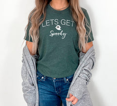 Let's Get Spooky Halloween Shirt, Spooky Season T-Shirt, Spooky Vibes Outfit, Spooky Ghost Tee, Halloween Themed Clothing, Cute Ghost Shirt