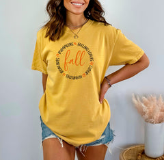 Fall T-Shirt, Fall Vibes Outfit, Fall Themed Shirt, Autumn Season Tee, Fall Lover Gift, Fall Vibes Shirt, Pumpkin Lover Tee, Bonfires Shirt