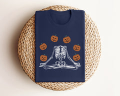 Halloween Skeleton Shirt, Pumpkin Heads T-Shirt, Pumpkin T-Shirt, Spooky Season Shirt, Funny Halloween T-Shirt