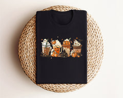 Fall Pumpkin Spice Shirt, Halloween Coffee Shirt, Pumpkin Spice Tee, Coffee Lover Gift, Fall Coffee Gift Shirt, Halloween T-Shirt