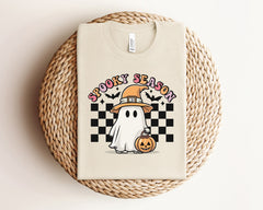 Spooky Season T-Shirts, Halloween Ghost Shirt, Cute Halloween Ghost Shirt, Trick or Treat Shirt, Ghost T-Shirt, Halloween Party Shirt