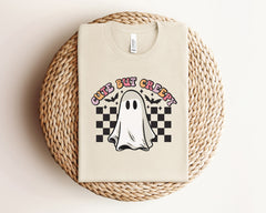 Cute But Creepy Ghost T-Shirt, Spooky Ghost Halloween Shirt, Spooky Vibes Tee, Spooky Season Clothing, Cute Halloween Gift, Retro Ghost Tee
