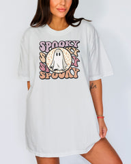 Spooky Ghost Halloween T-Shirt, Cute Ghost Tee, Groovy Halloween Shirt, Spooky Vibes Clothing, Spooky Season T-Shirt, Cute Halloween Gift