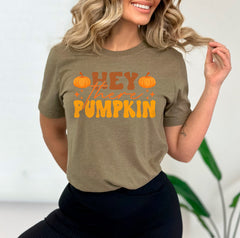 Hey There Pumpkin Halloween Shirt, Pumpkin Patch Tee, Pumpkin Lover Gift, Pumpkin Season Outfit, Pumpkin Spice Lover, Halloween Pumpkin Tee